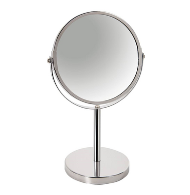 Espelho em Metal Cromado 2X Aumento